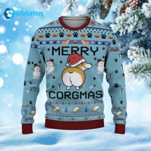 Merry Corgmas Ugly Christmas Sweater