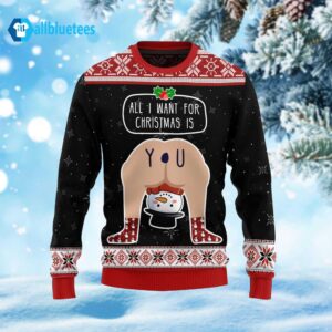 Funny All I Want For Christmas Is You Ugly Christmas Sweater