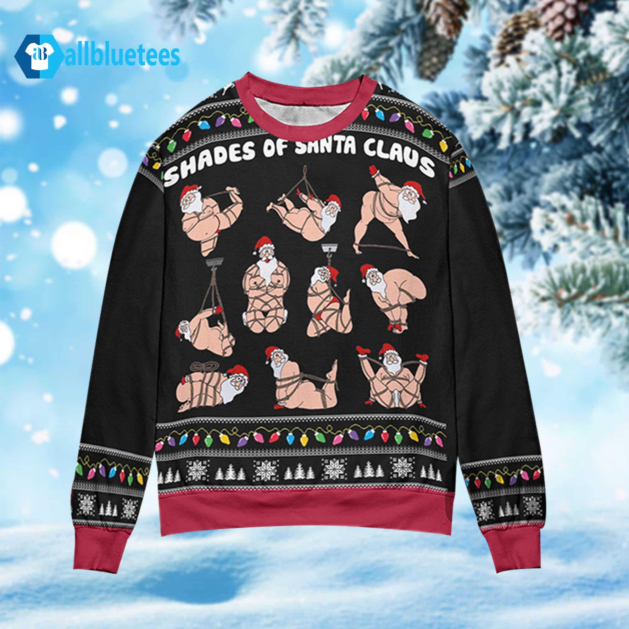 Shades Of Santa Ugly Christmas Sweater Shades Of Santa Ugly Christmas Sweater