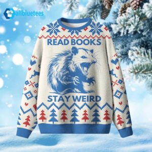 Read Books Stay Weird Ugly Christmas Sweater