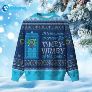 It’s The Most Wonderful Timey Wimey Of The Year Ugly Christmas Sweater