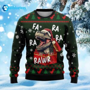 T-rex Fa Ra Ra Ra Rawr Ugly Christmas Sweater