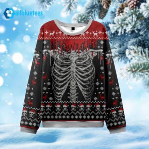 Skeleton Ugly Christmas Sweater