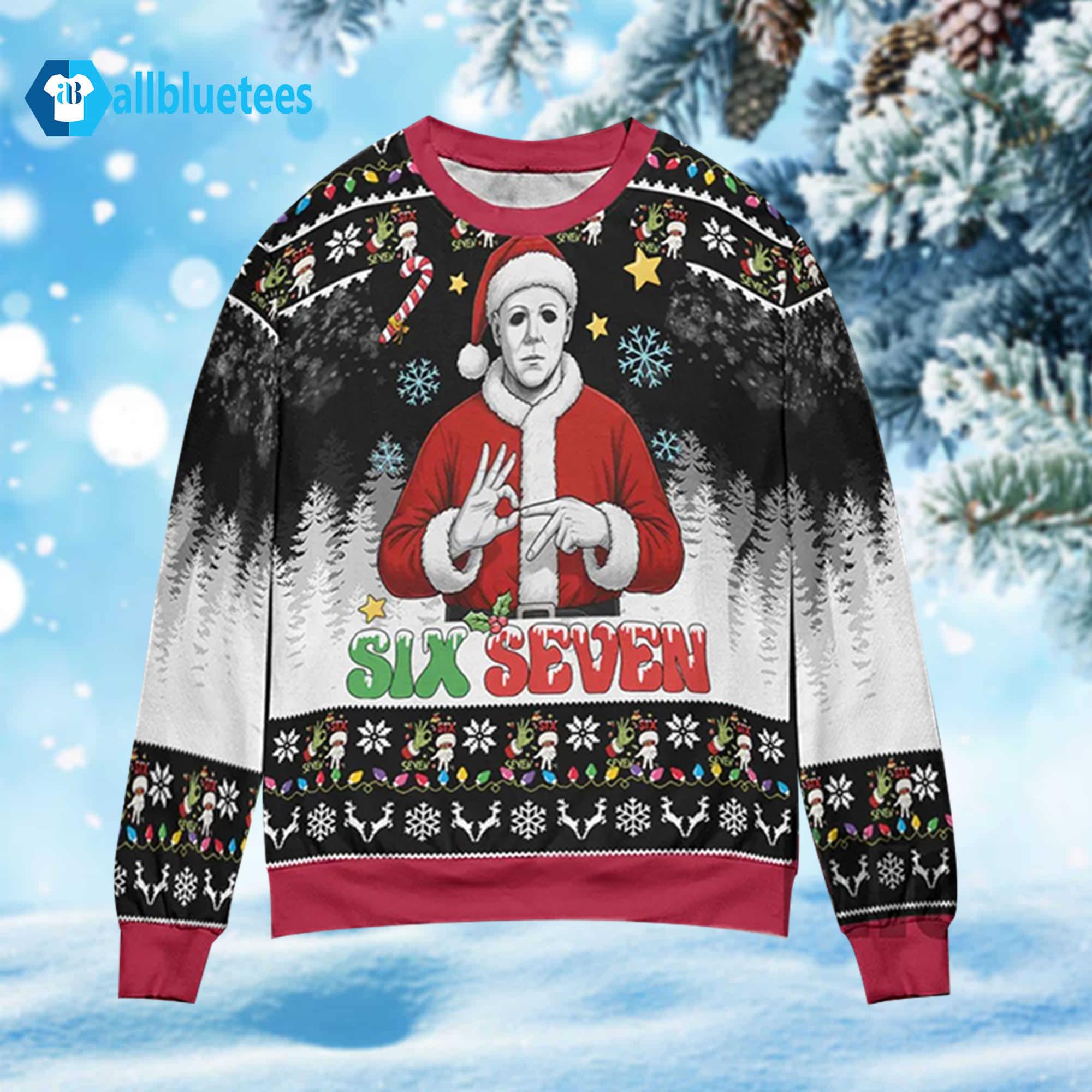 Michael Myers 67 Ugly Christmas Sweater Michael Myers 67 Ugly Christmas Sweater