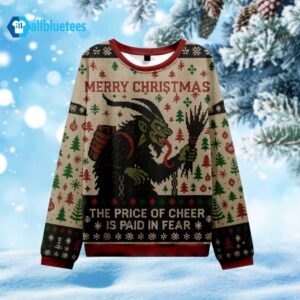 Krampus The Price Of Cheer Is Paid In Fear Ugly Christmas Sweater