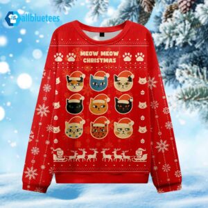 Meow Meow Christmas Ugly Sweater
