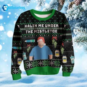 Halik Me Under The Mistletoe Ugly Christmas Sweater