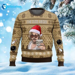 The Dude Abides The Big Lebowski Ugly Sweater