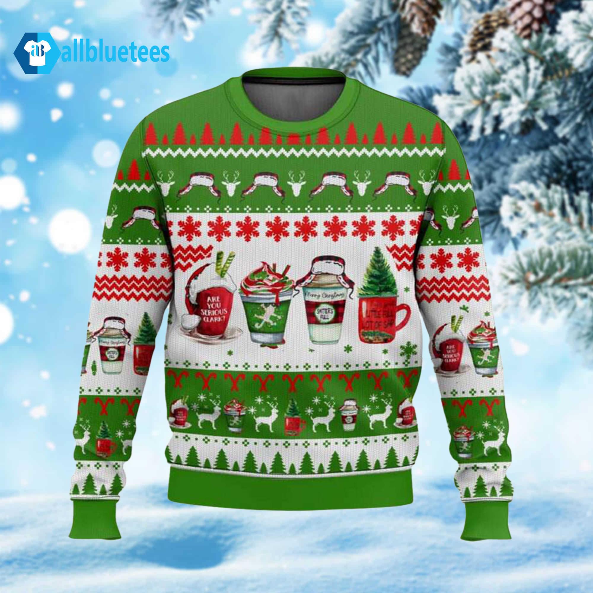 Coffee Cup Vacation Ugly Christmas Sweater Coffee Cup Vacation Ugly Christmas Sweater