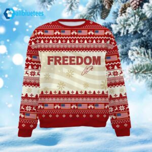Freedom Charlie Kirk Ugly Christmas Sweater