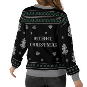 Penguin Overstimulated But Festive Ugly Christmas Sweater back.jpg