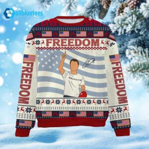 Charlie Kirk Freedom Ugly Christmas Sweater