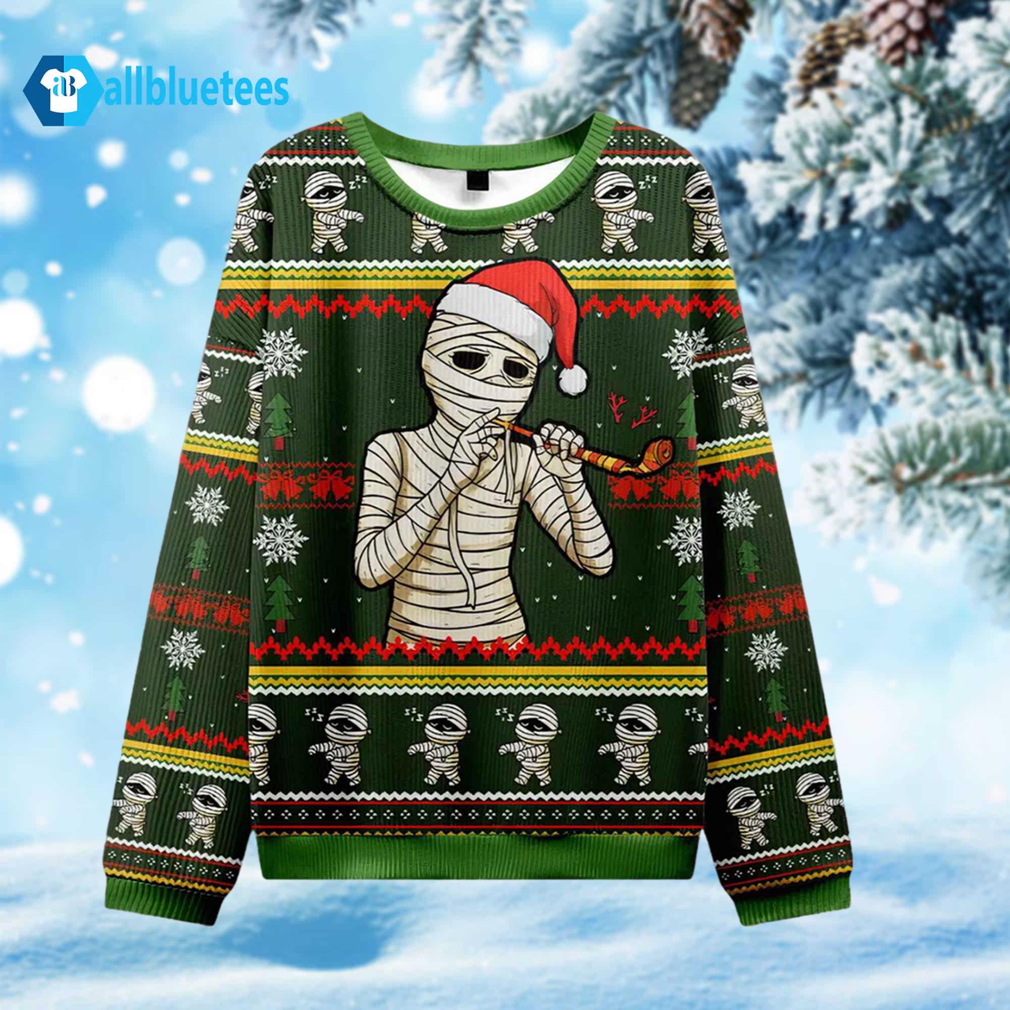 Santa Mummy Ugly Christmas Sweater Santa Mummy Ugly Christmas Sweater