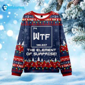 Science WTF The Element of Surprise Ugly Christmas Sweater