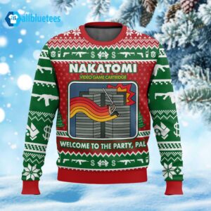 Nakatomi Video Game Ugly Christmas Sweater