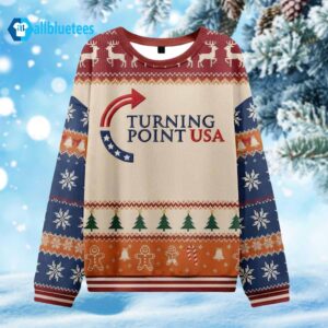 Charlie Kirk Turning Point USA Ugly Christmas Sweater