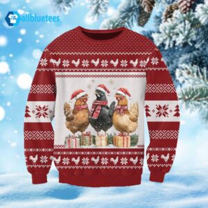 Chicken Coquette Ugly Christmas Sweater