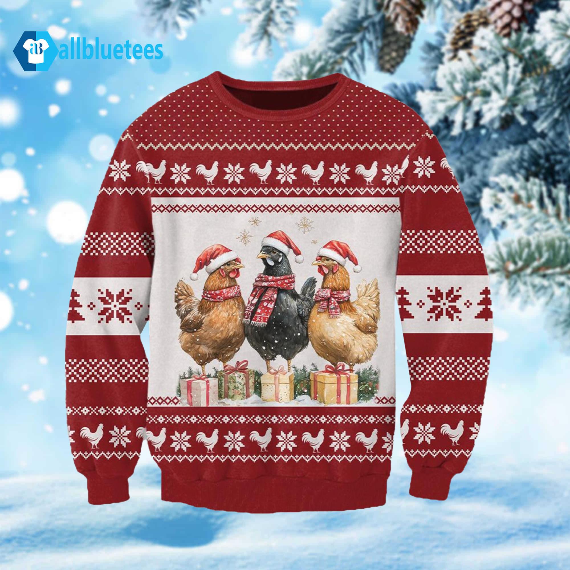 Chicken Coquette Ugly Christmas Sweater Chicken Coquette Ugly Christmas Sweater