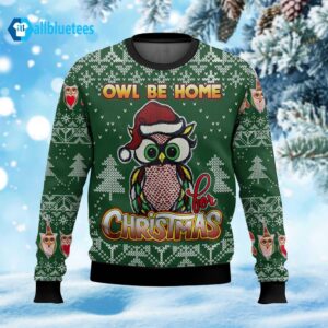 Owl Be Home For Christmas Ugly Sweater