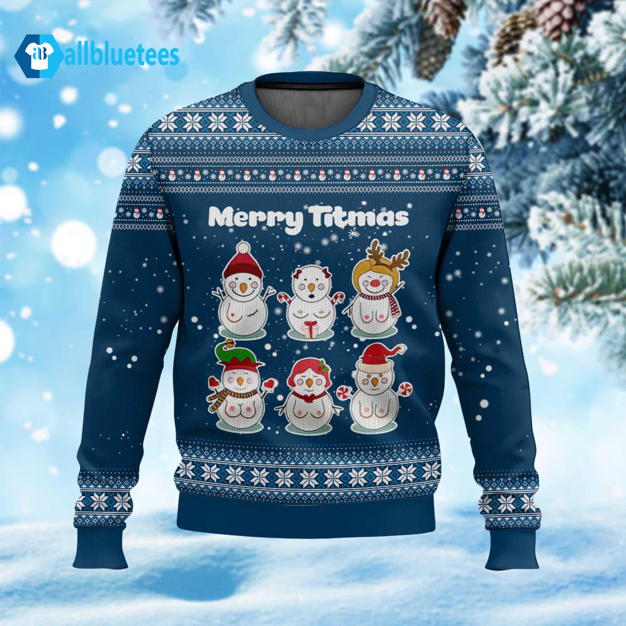 Merry Titmas Ugly Christmas Sweater Merry Titmas Ugly Christmas Sweater