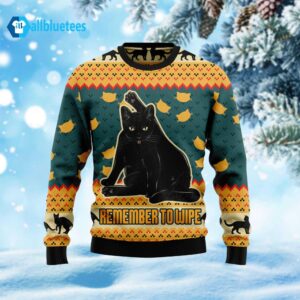 Remember To Wipe Ugly Christmas Sweater