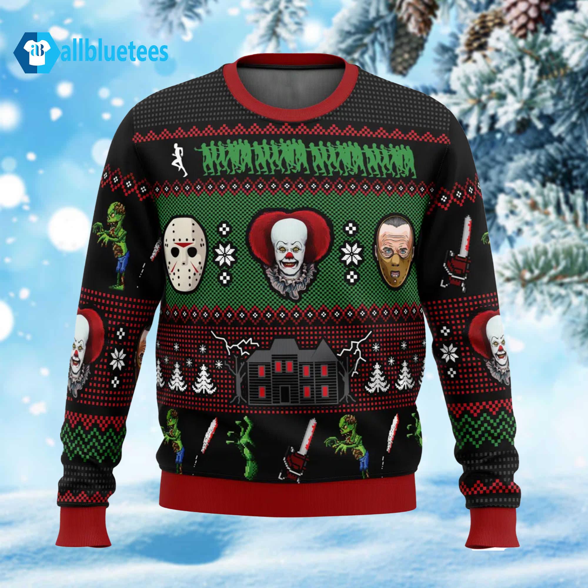Classic Horror Ugly Christmas Sweater Classic Horror Ugly Christmas Sweater