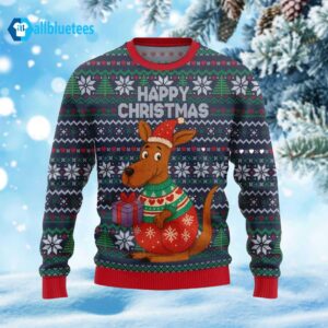 Happy Christmas Kangaroo Ugly Christmas Sweater