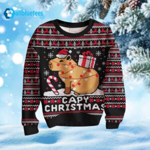Capybara CapyChristmas Ugly Christmas Sweater