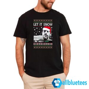 Hunter Biden Let It Snow Christmas Sweater Men T Shirt Allbluetees men t shirt black.jpg