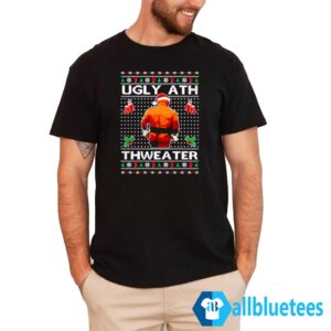 Mike Tyson Ugly Ath Thweater Christmas Sweater Men T Shirt Allbluetees men t shirt black.jpg