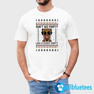 Aint No Party Like A Diddy Party Christmas Sweater Men T Shirt Allbluetees men t shirt white.jpg