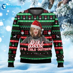 Moira Rose Bebe It Cold Outside Meme Ugly Christmas Sweater