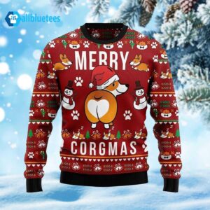 Corgi Merry Corgmas Ugly Christmas Sweater