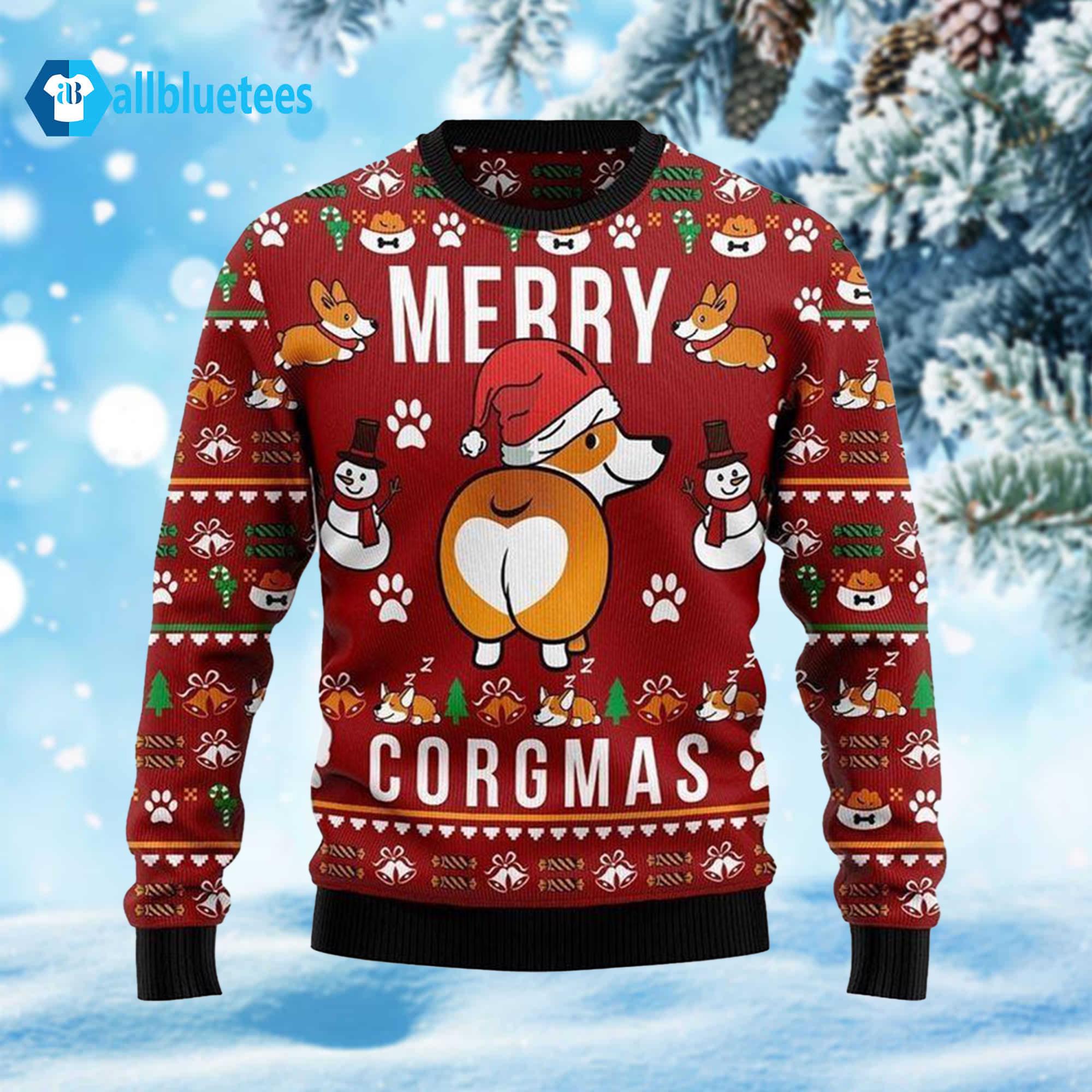 Corgi Merry Corgmas Ugly Christmas Sweater Corgi Merry Corgmas Ugly Christmas Sweater