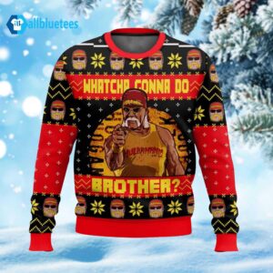 Hulk Hogan Whatcha Gonna Do Brother Ugly Christmas Sweater