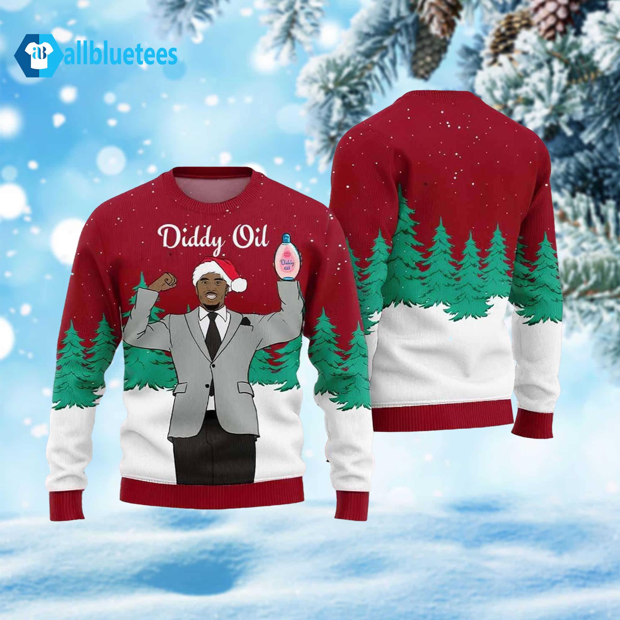 Diddy Oil Ugly Christmas Sweater Diddy Oil Ugly Christmas Sweater
