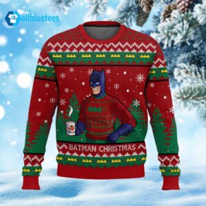 Batman Coffee Ugly Christmas Sweater