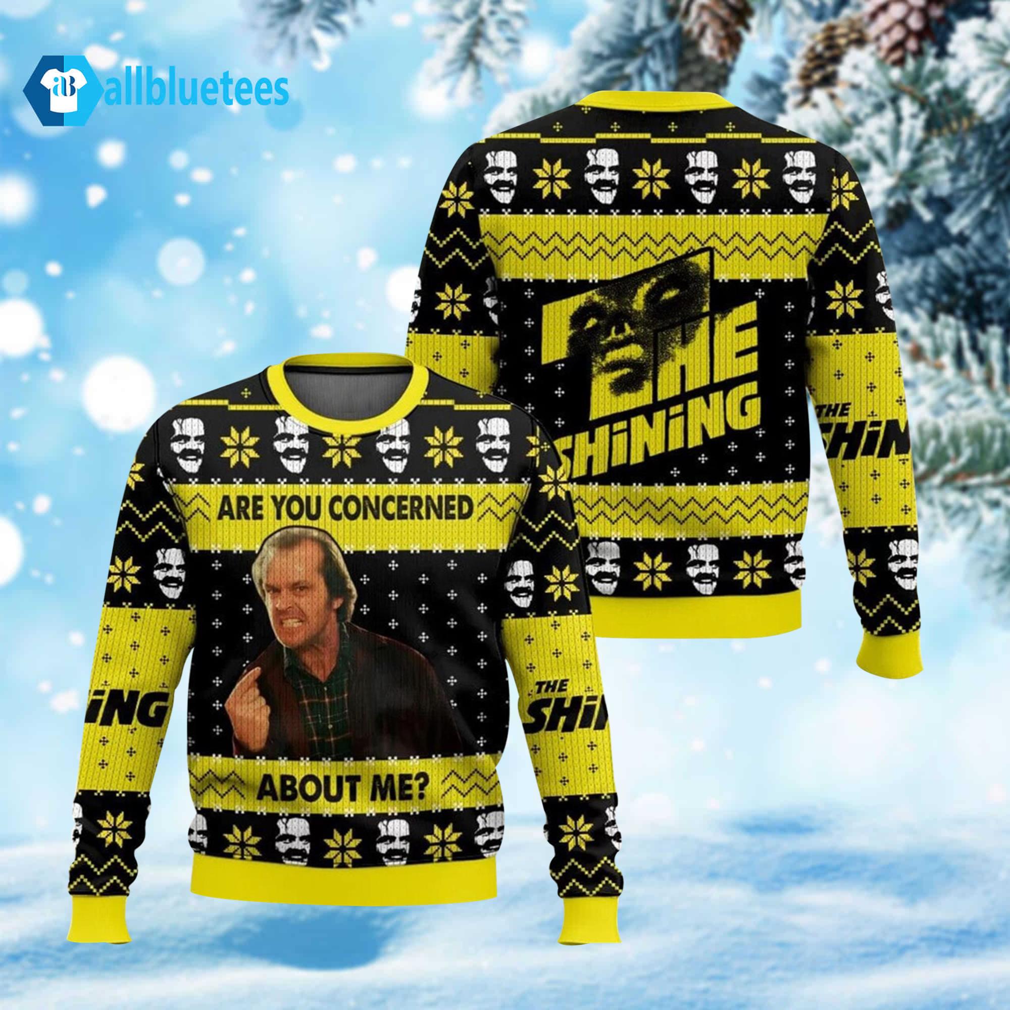 Jack Torrance Are You Concerned About Me Ugly Christmas Sweater Jack Torrance Are You Concerned About Me Ugly Christmas Sweater