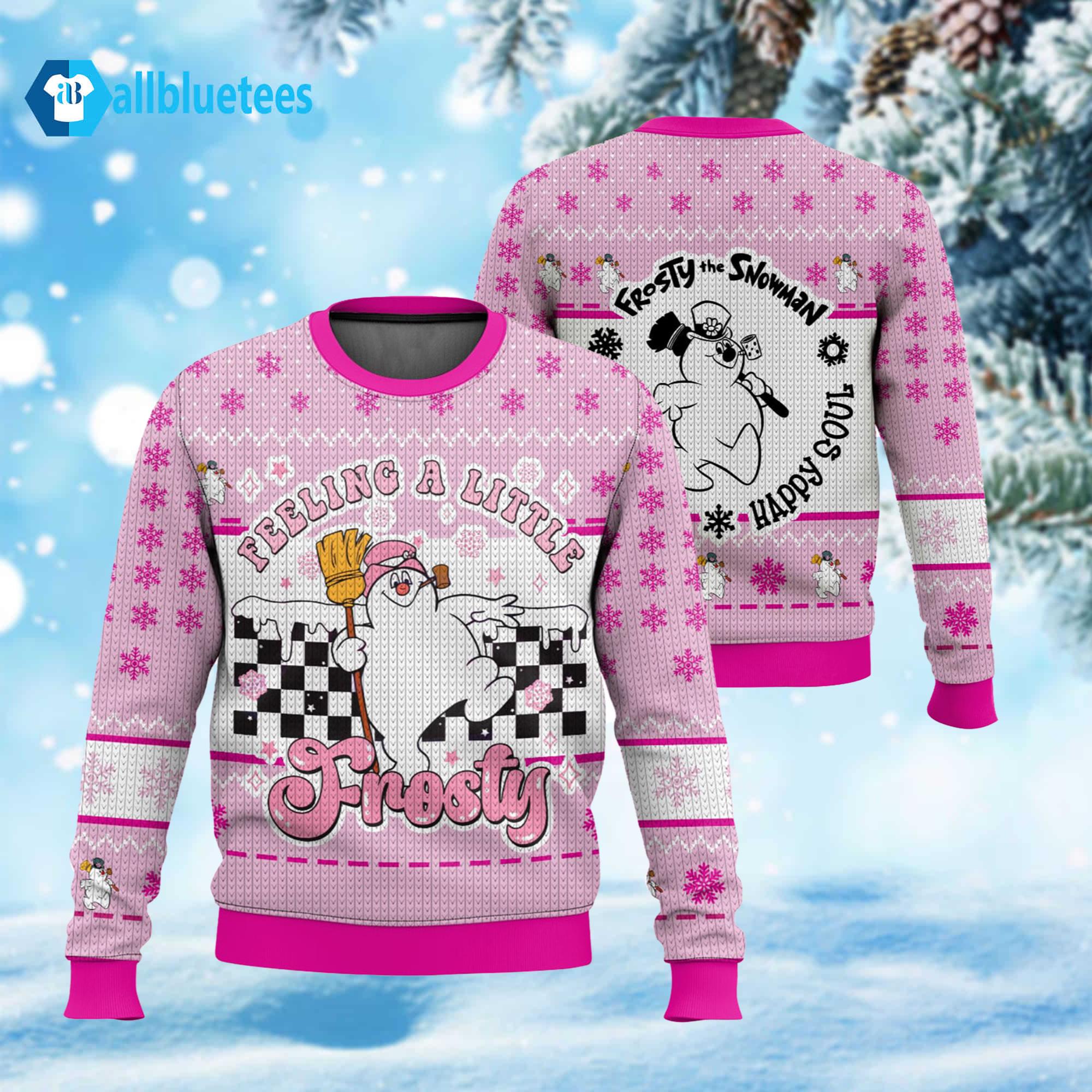 Frosty The Snowman Feeling A Little Frosty Ugly Christmas Sweater Frosty The Snowman Feeling A Little Frosty Ugly Christmas Sweater