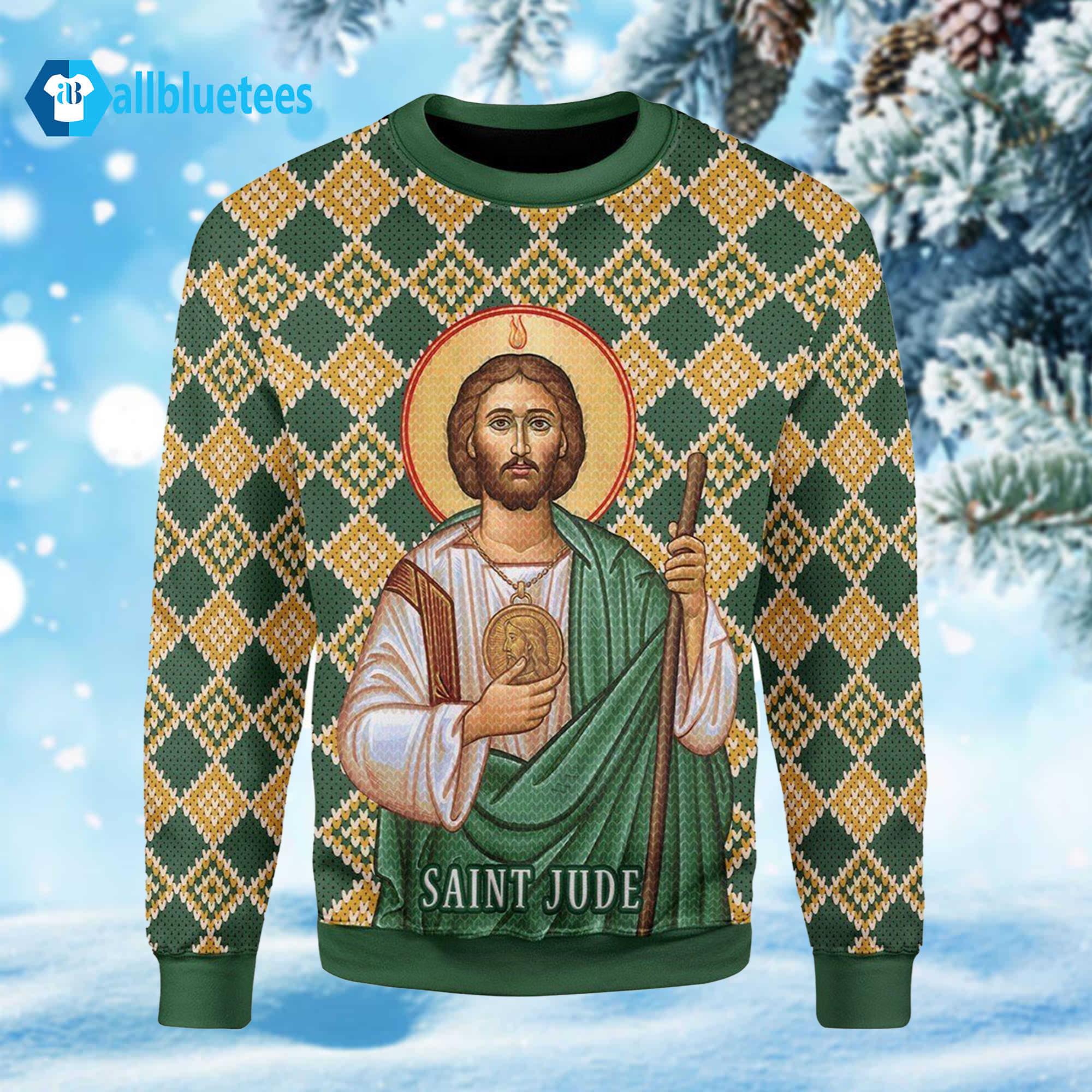 Saint Jude Ugly Christmas Sweater Saint Jude Ugly Christmas Sweater