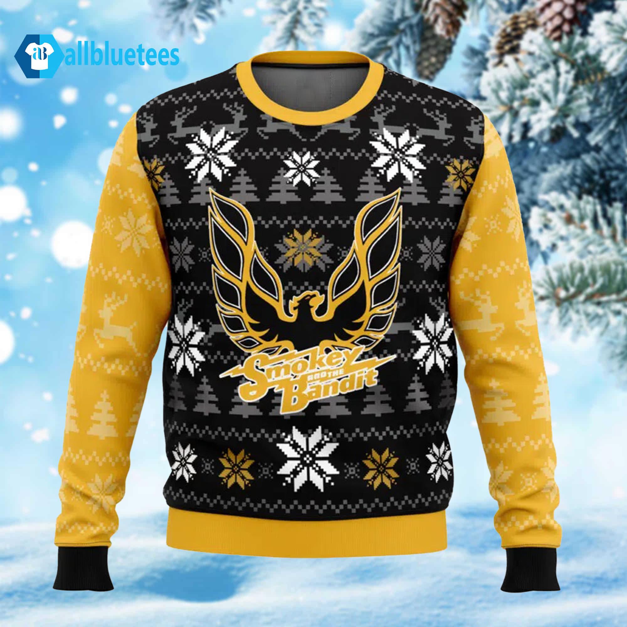 Smokey And The Bandit Ugly Christmas Sweater Smokey And The Bandit Ugly Christmas Sweater