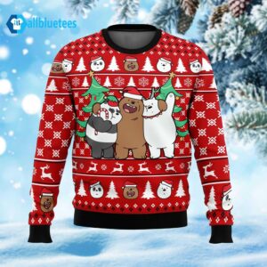 We Bare Bears Ugly Christmas Sweater