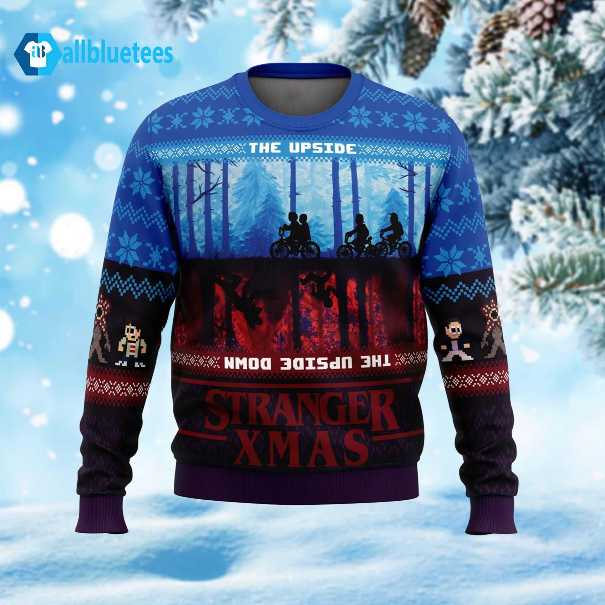 The Upside Down Stranger Xmas Ugly Christmas Sweater The Upside Down Stranger Xmas Ugly Christmas Sweater