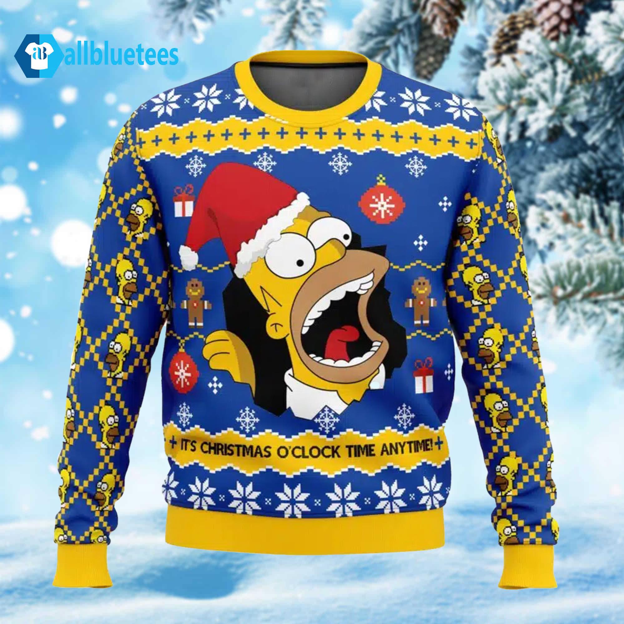 It’s Christmas O’clock Time Anytime Christmas Sweater It’s Christmas O’clock Time Anytime Christmas Sweater