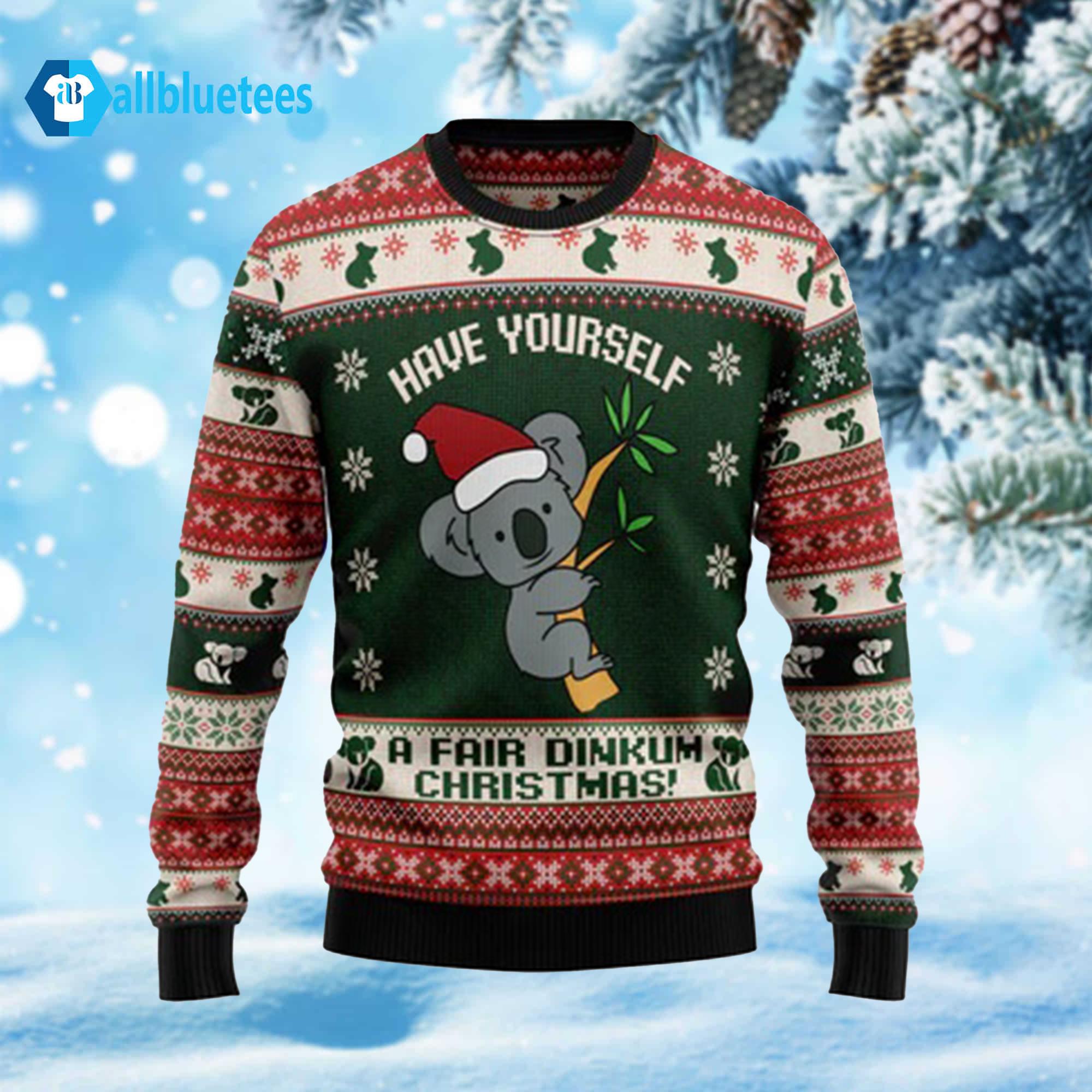 Australian Fair Dinkum Christmas Ugly Christmas Sweater Australian Fair Dinkum Christmas Ugly Christmas Sweater