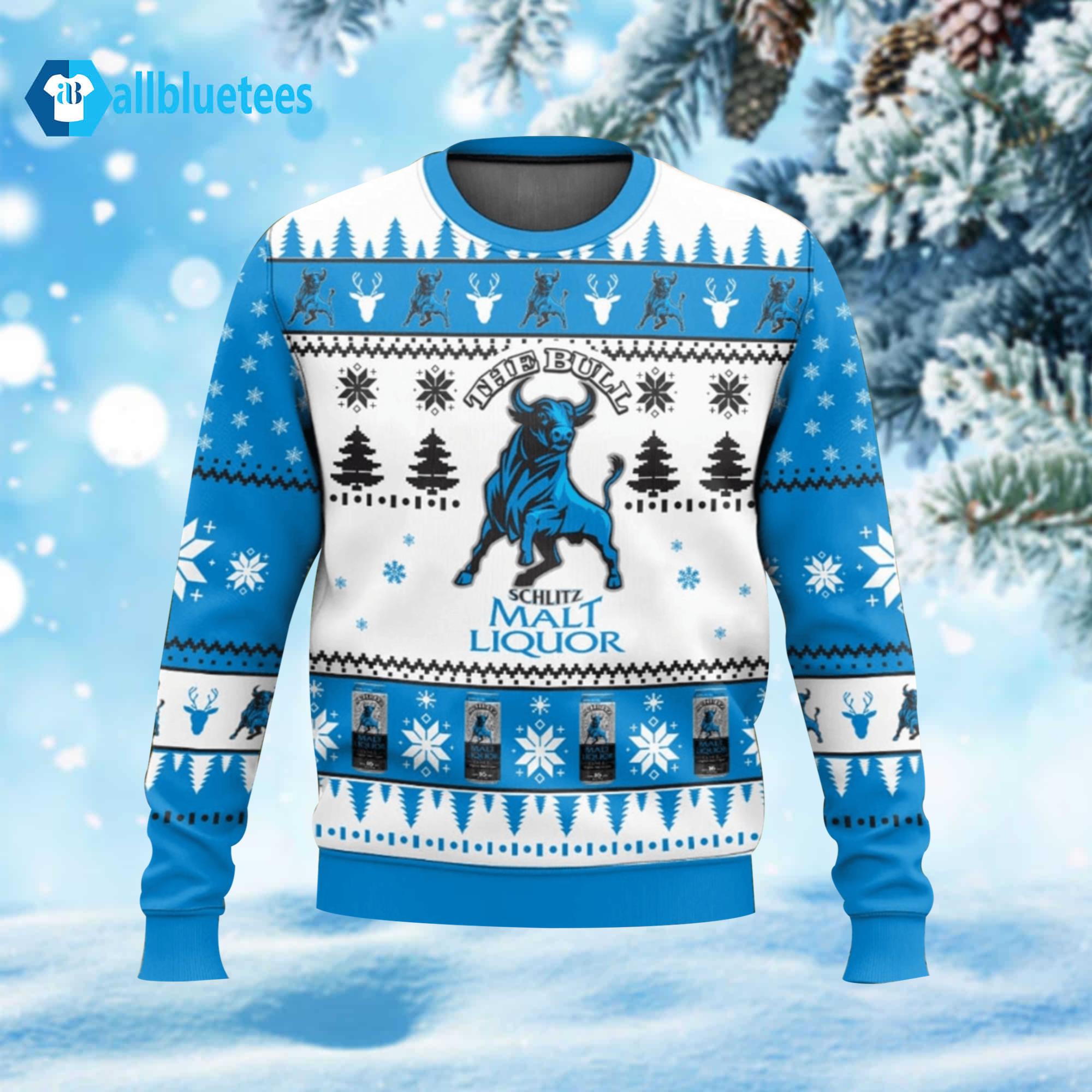 Schlitz Malt Liquor Ugly Christmas Sweater Schlitz Malt Liquor Ugly Christmas Sweater