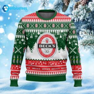 Beck’s German Beer Ugly Christmas Sweater