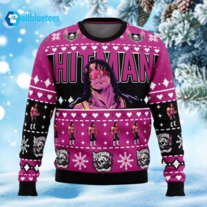 The Hitman Bret Hart Wrestler Ugly Christmas Sweater