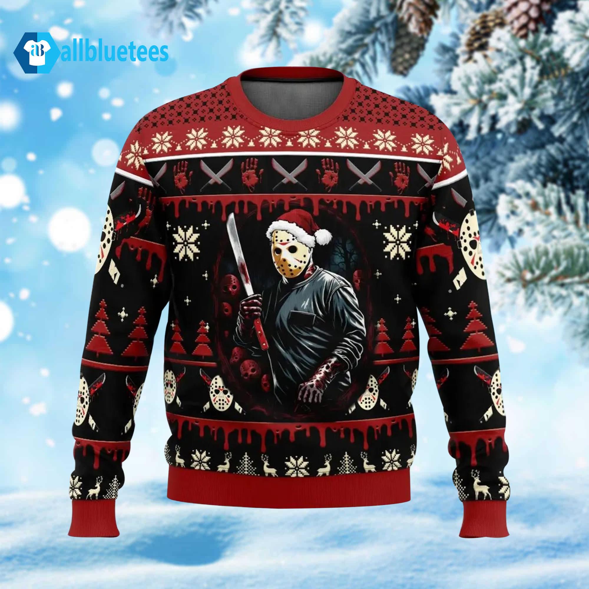 Jason Voorhees Friday 16Th Ugly Christmas Sweater Jason Voorhees Friday 16Th Ugly Christmas Sweater