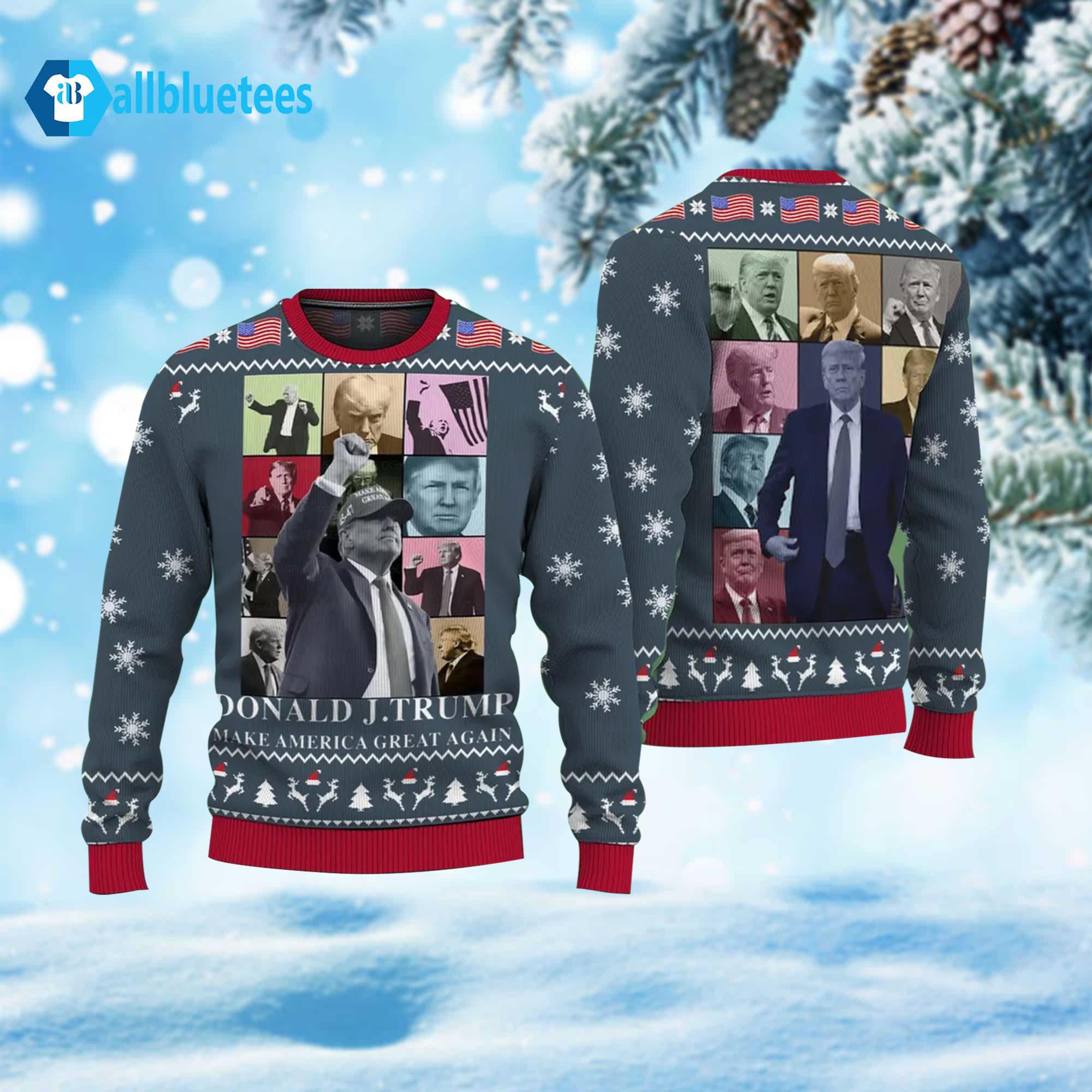 Donald Trump The Eras Tour Ugly Christmas Sweater Donald Trump The Eras Tour Ugly Christmas Sweater